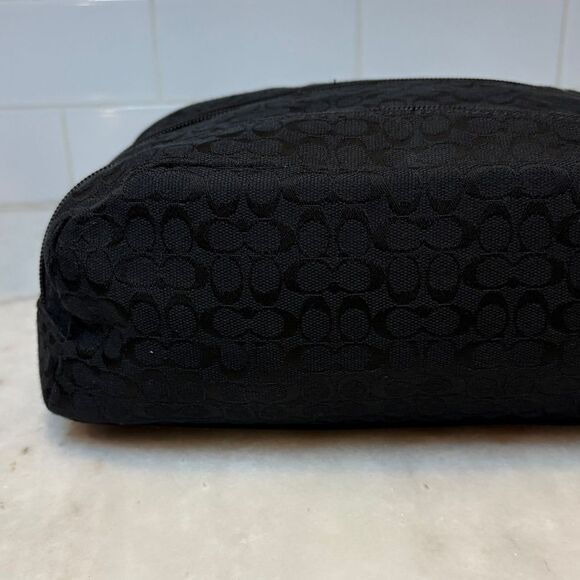 Coach Vintage Signature Logo Toiletry Travel Bag HTF - Picture 5 of 16